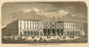 El primer edificio de la estación de tren de Stuttgart de F. Obermann